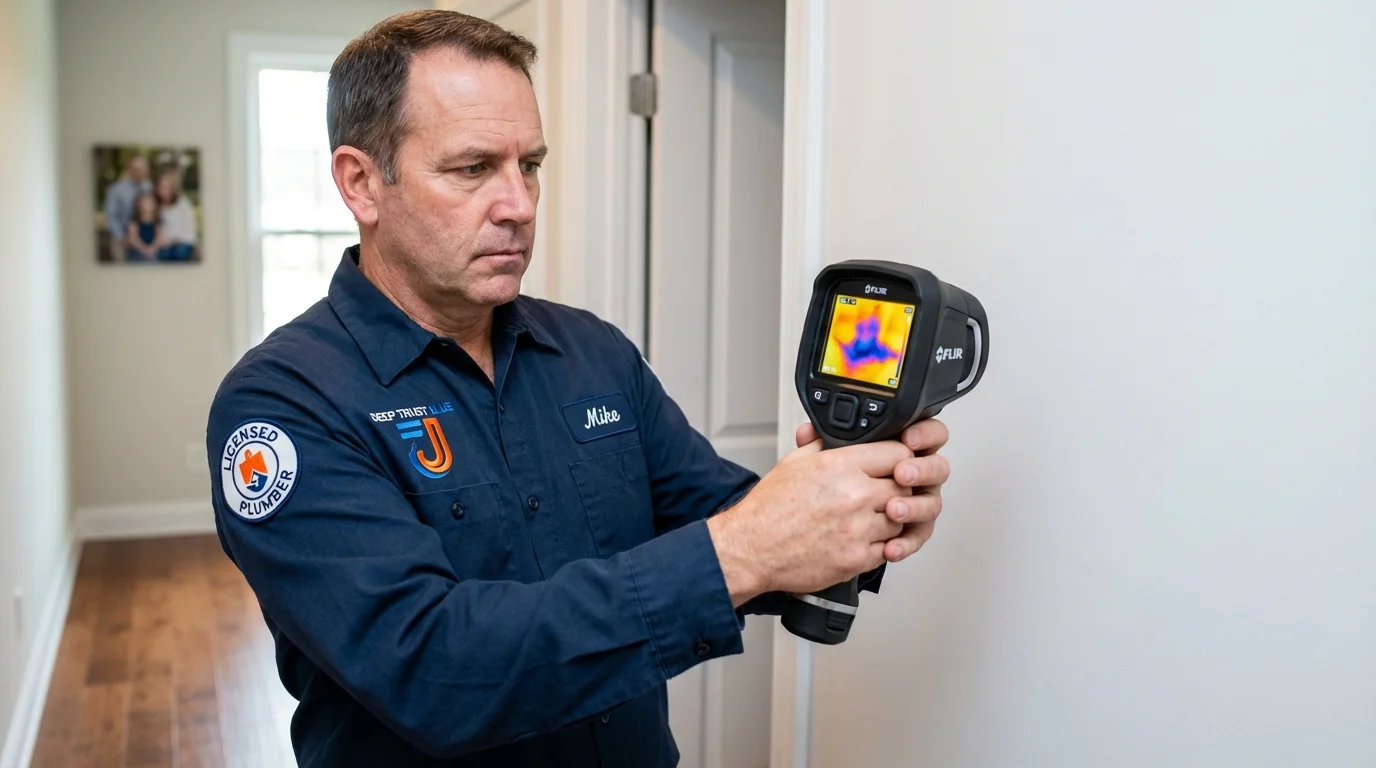 Thermal imaging leak detection by Johns Plumbing LLC in Ridgefield